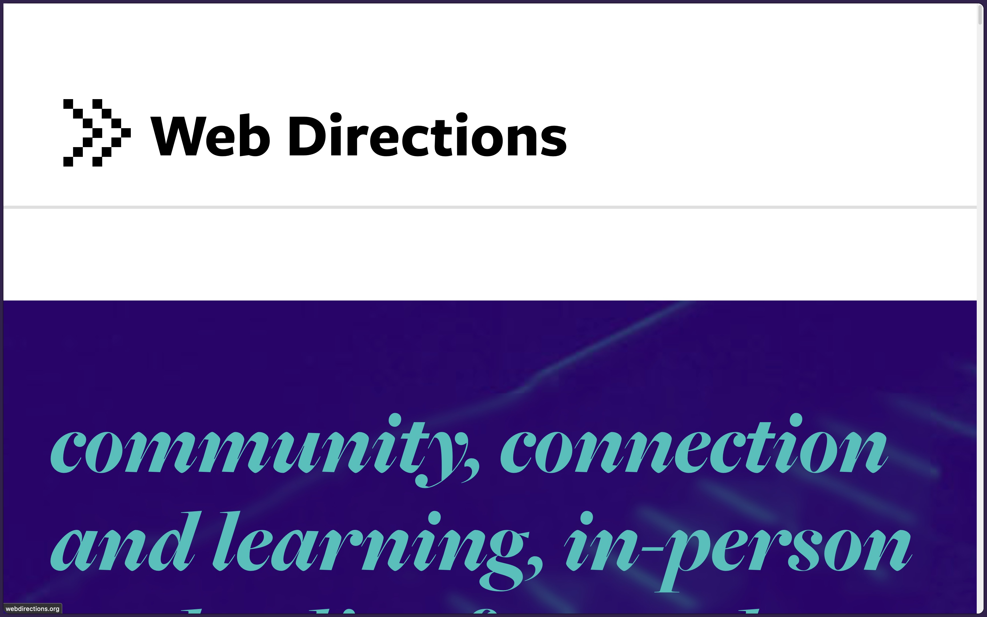 The Web Directions logo